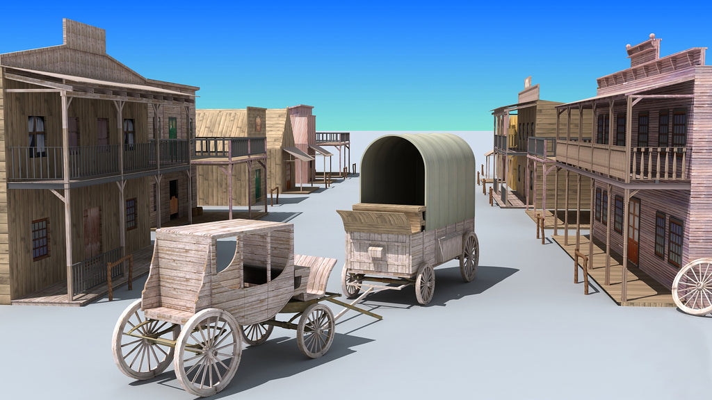 Western Town 3D Model