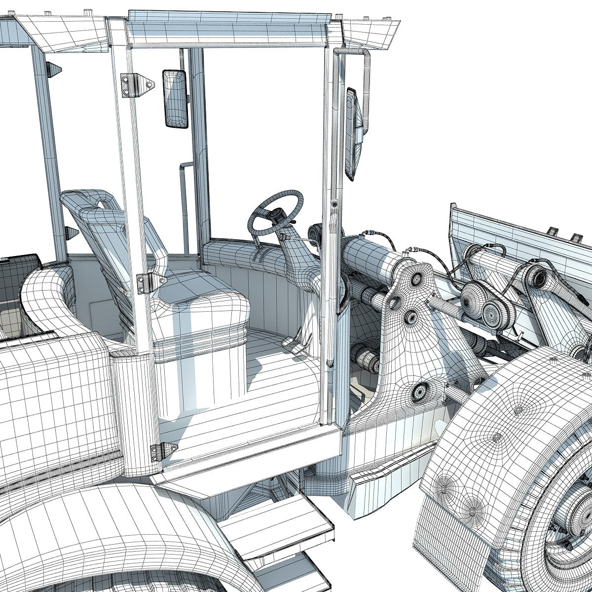 Wheel Loader 3D Model