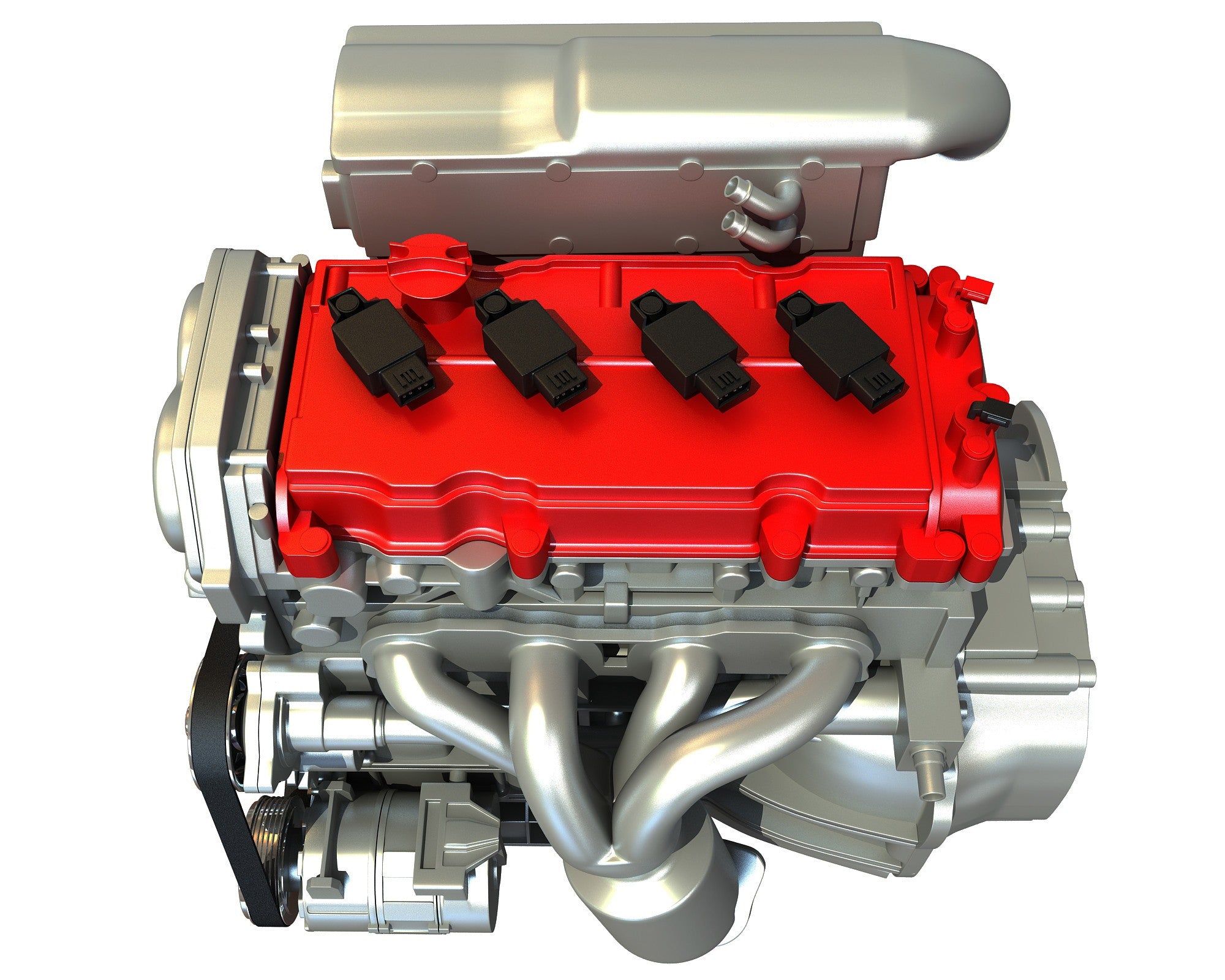 4 Siled Engine 4 Cylinder Engine – 3D Horse