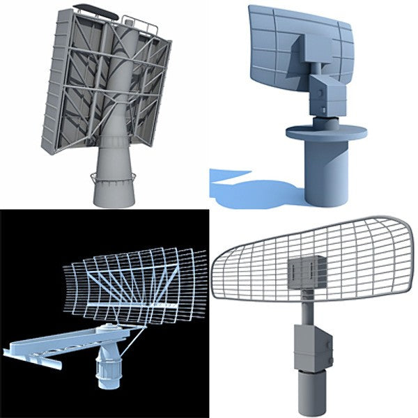 4 Radars 3d Models