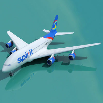 Airbus 3D Model 22 Airline Textures