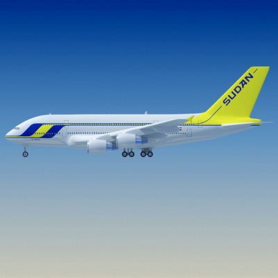 Airbus 3D Model 22 Airline Textures