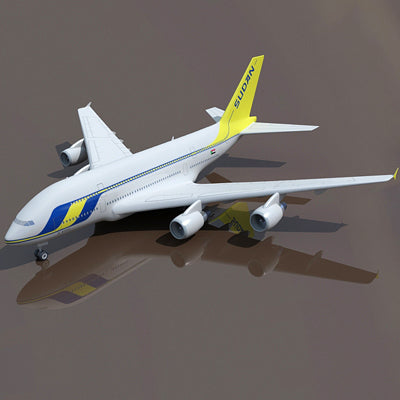 Airbus 3D Model 22 Airline Textures
