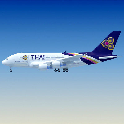 Airbus 3D Model 22 Airline Textures