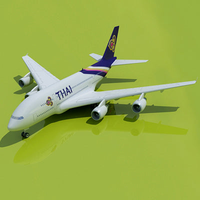 Airbus 3D Model 22 Airline Textures