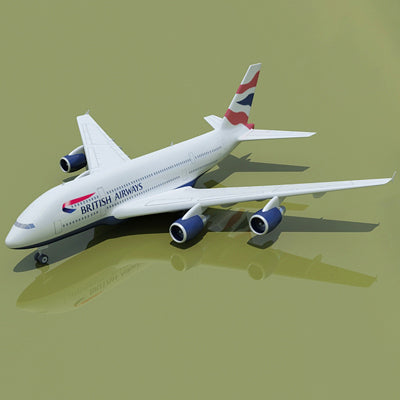 Airbus 3D Model 22 Airline Textures
