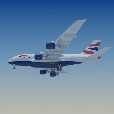 Airbus 3D Model 22 Airline Textures