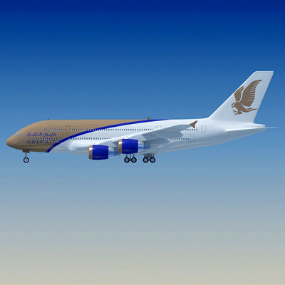 Airbus 3D Model 22 Airline Textures