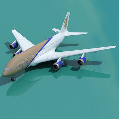 Airbus 3D Model 22 Airline Textures