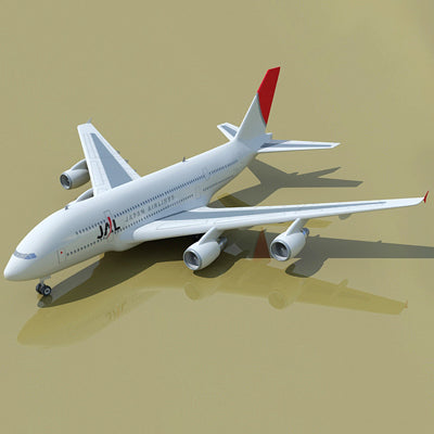 Airbus 3D Model 22 Airline Textures
