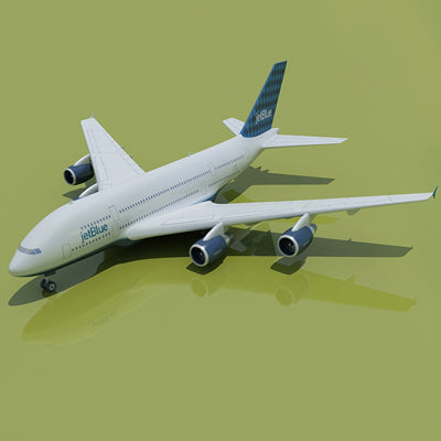 Airbus 3D Model 22 Airline Textures