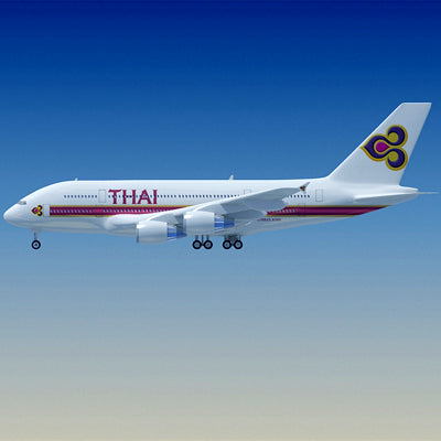 Airbus 3D Model 22 Airlines Textures