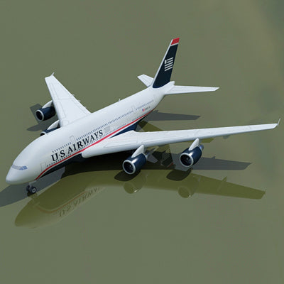 Airbus 3D Model 22 Airlines Textures