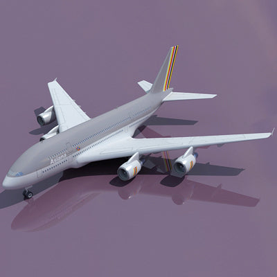 Airbus 3D Model 22 Airlines Textures