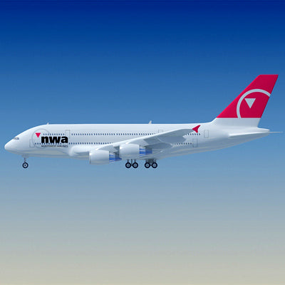 Airbus 3D Model 22 Airlines Textures