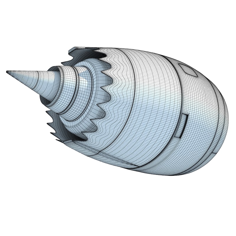 Aircraft Jet Turbofan Engine
