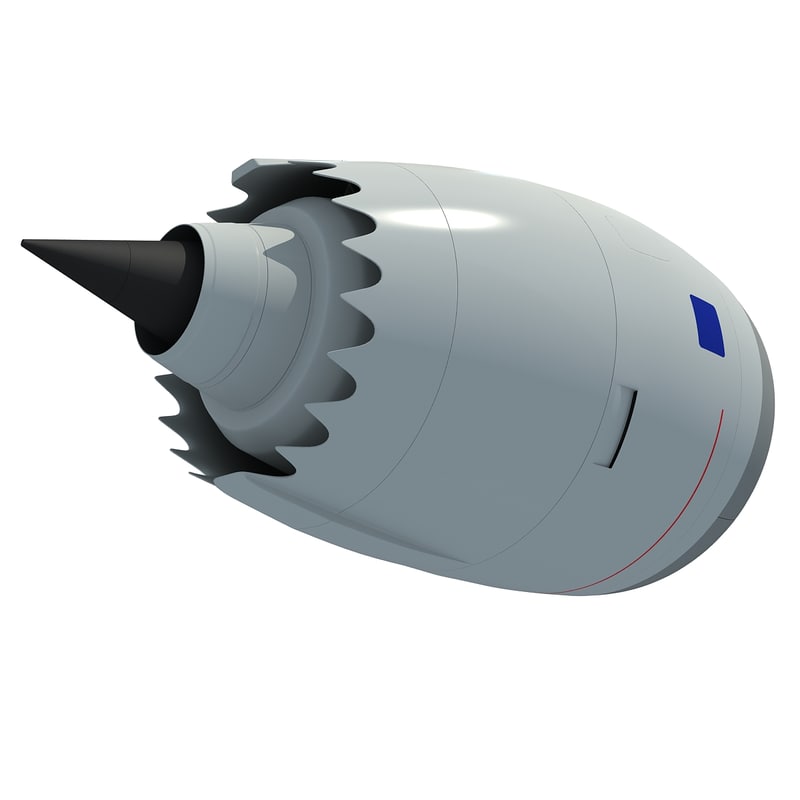 Aircraft Jet Turbofan Engine