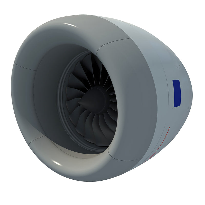 Aircraft Jet Turbofan Engine