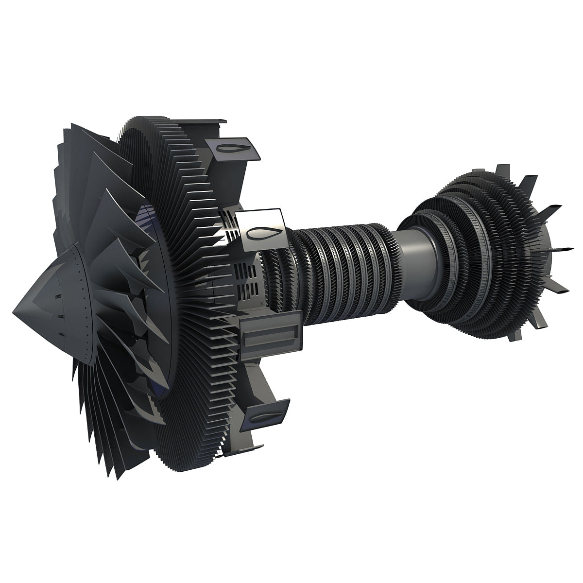 Aircraft Turbofan Engines Collection 3D Model
