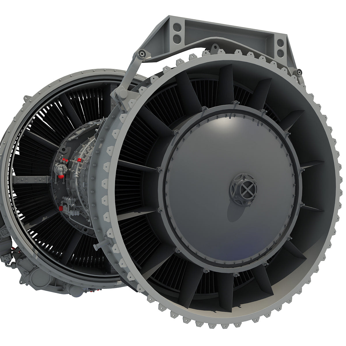 Aircraft Turbofan Engines Collection 3D Model
