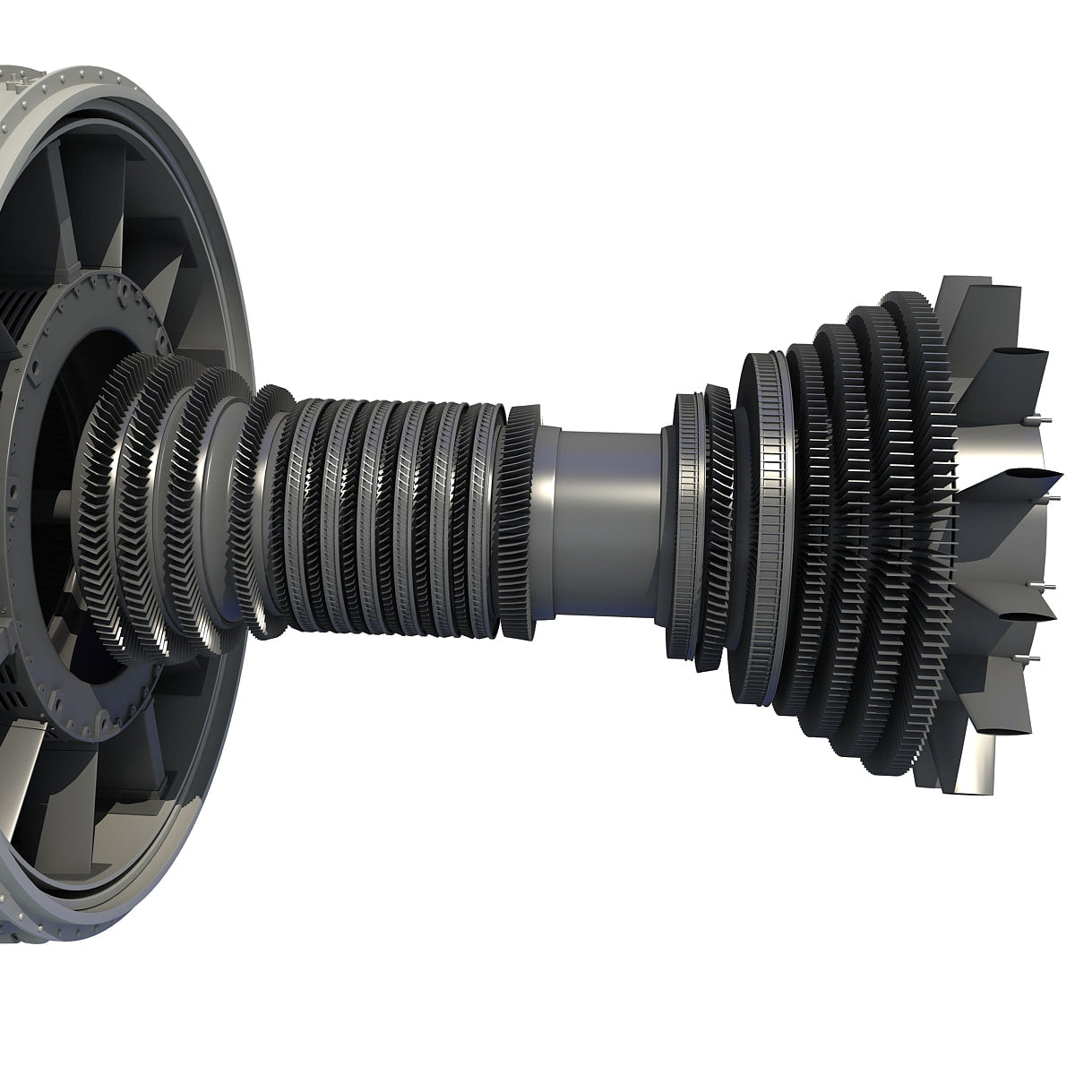 Aircraft Turbofan Engines Collection 3D Model