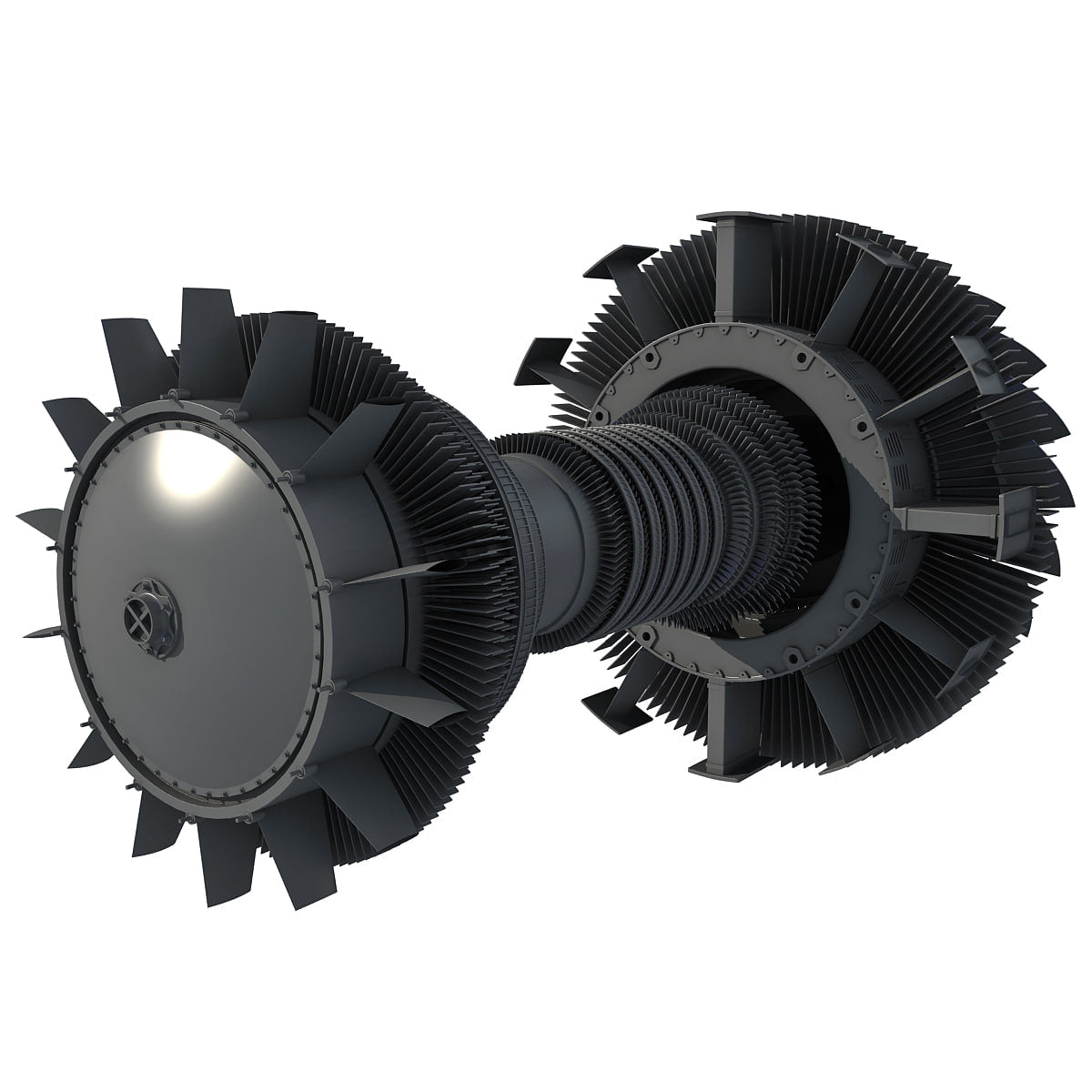 Aircraft Turbofan Engines Collection 3D Model