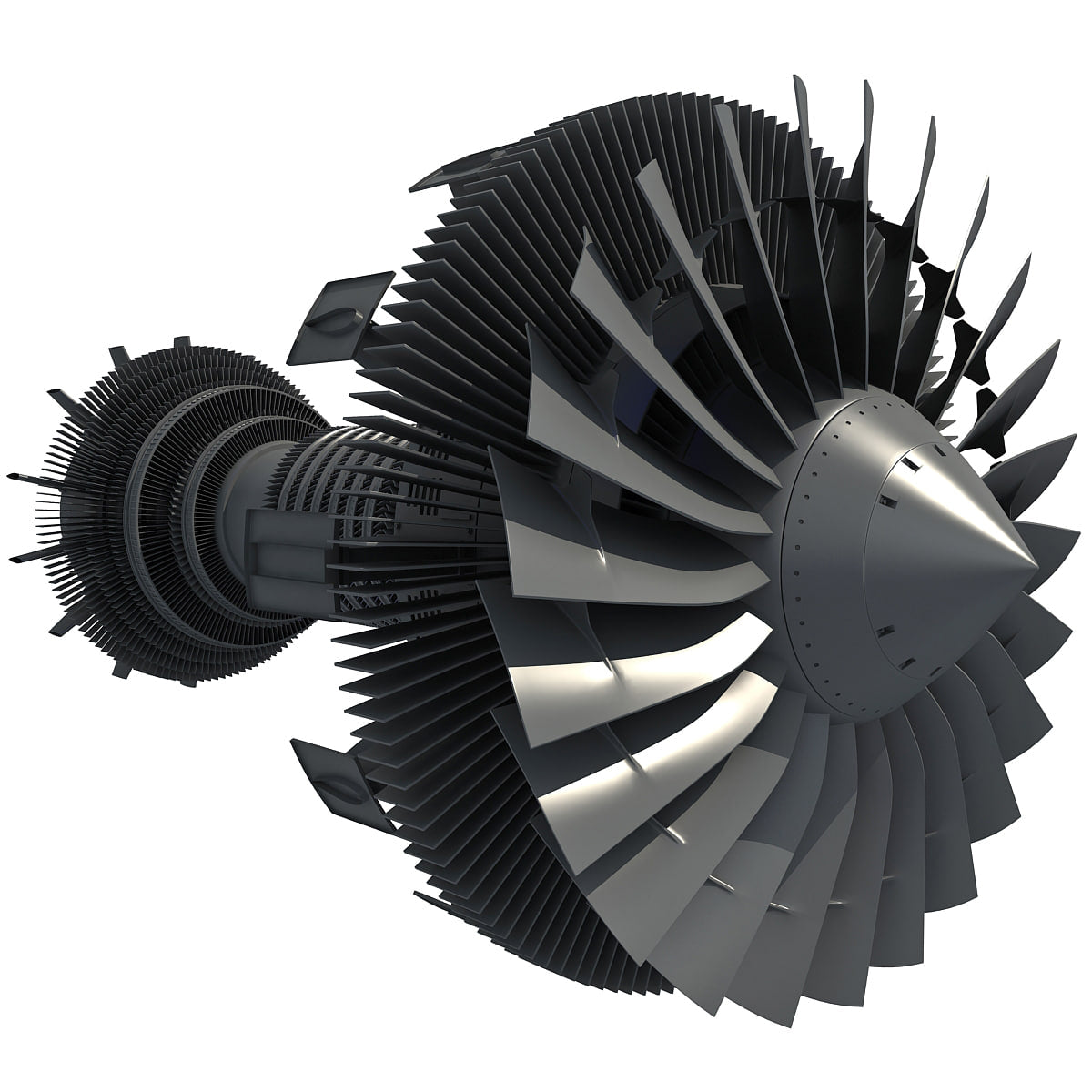 Aircraft Turbofan Engines Collection 3D Model