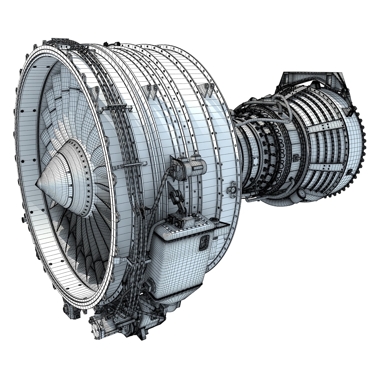 Aircraft Turbofan Engines Collection 3D Model