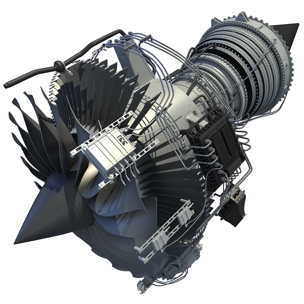 Aircraft Turbofan Engines Collection 3D Model