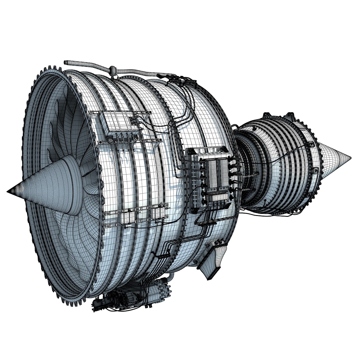 Aircraft Turbofan Engines Collection 3D Model