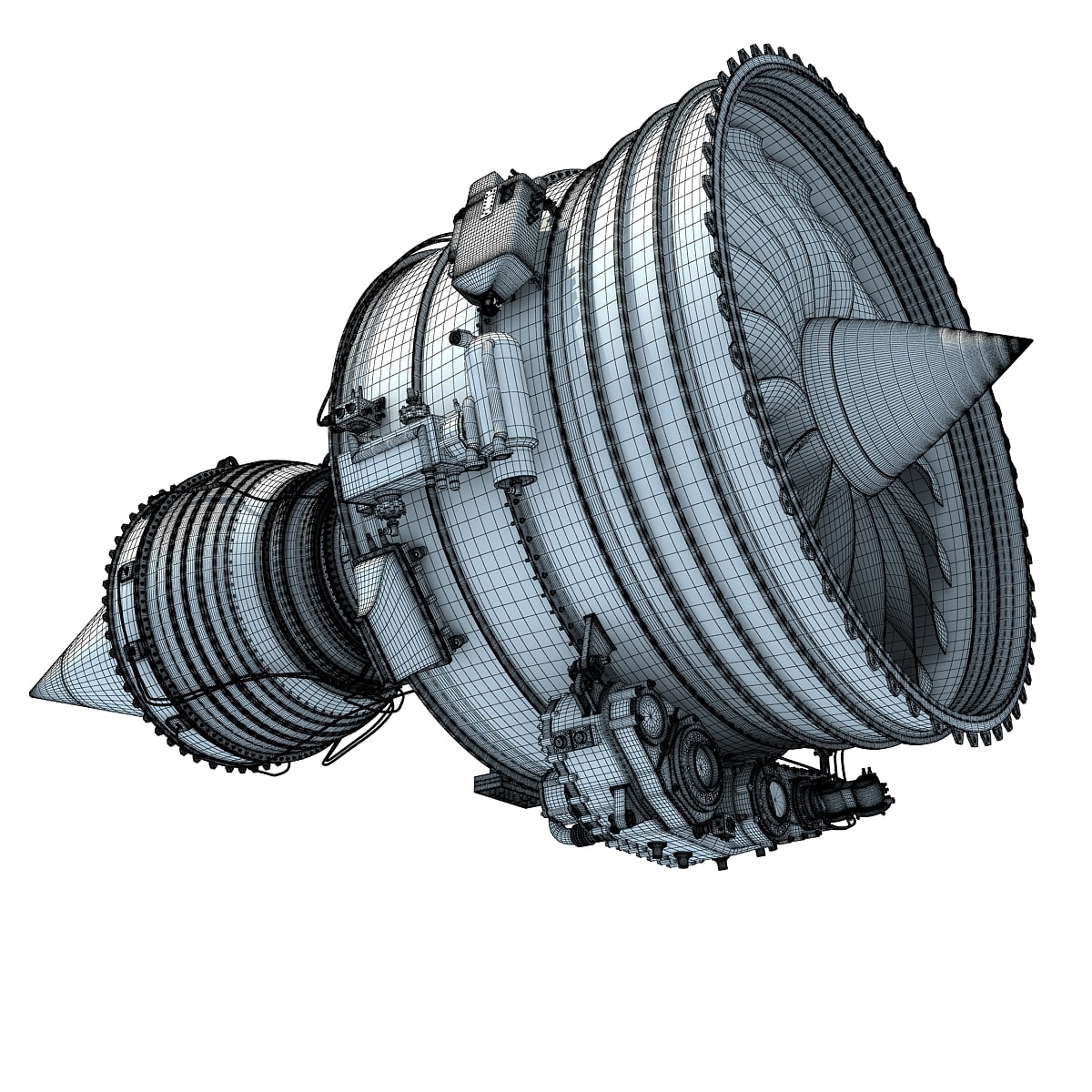 Aircraft Turbofan Engines Collection 3D Model
