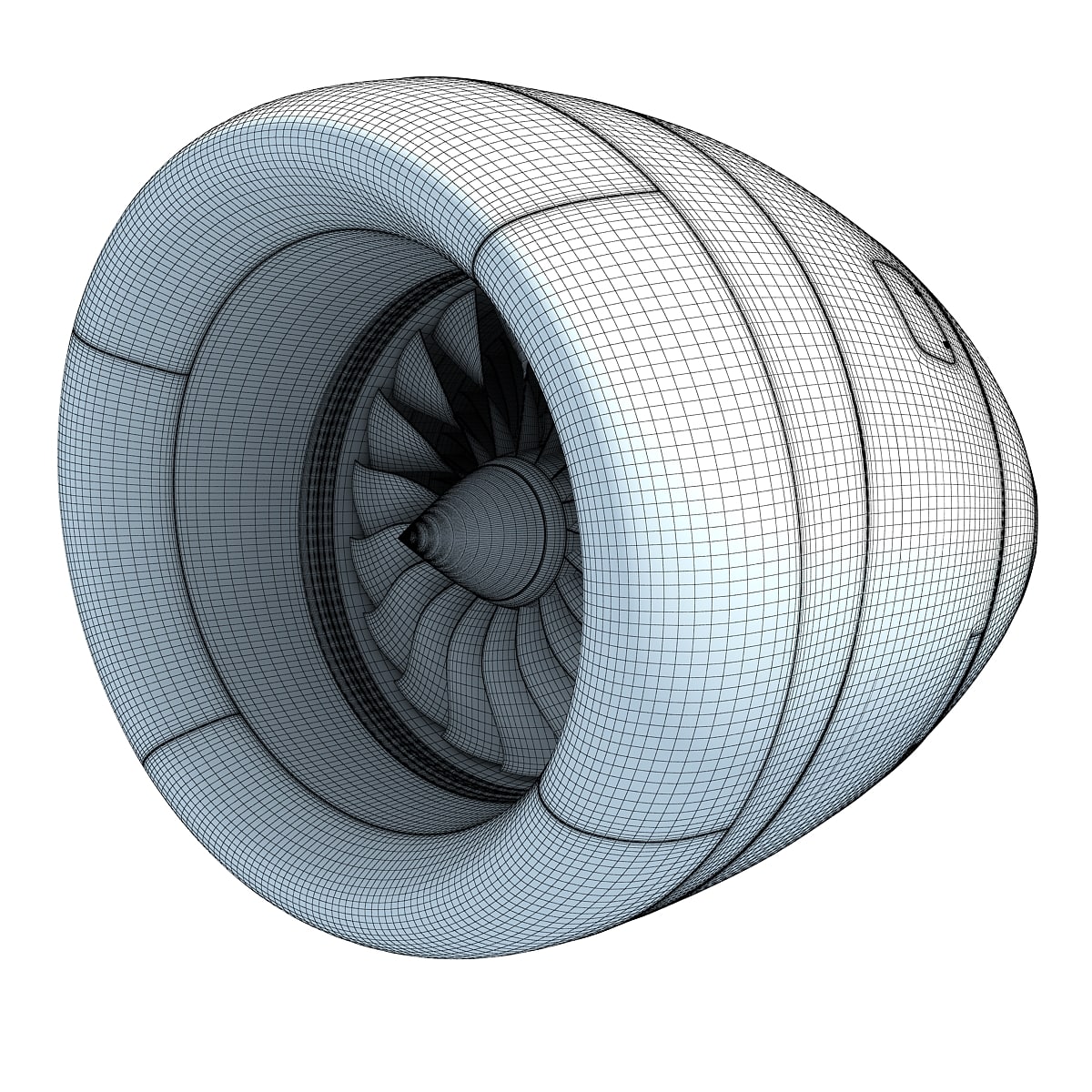 Aircraft Turbofan Engines Collection 3D Model