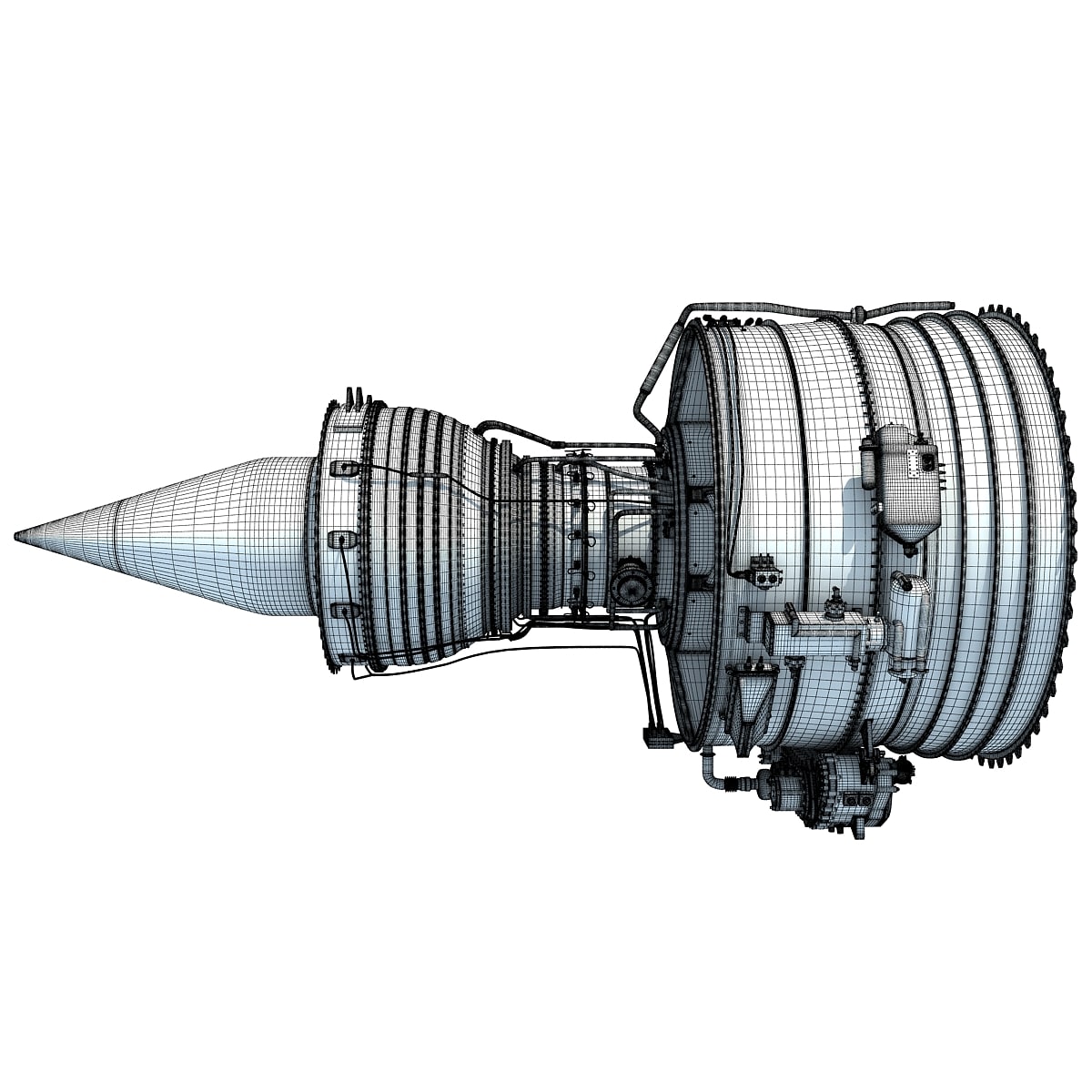 Aircraft Turbofan Engines Collection 3D Model
