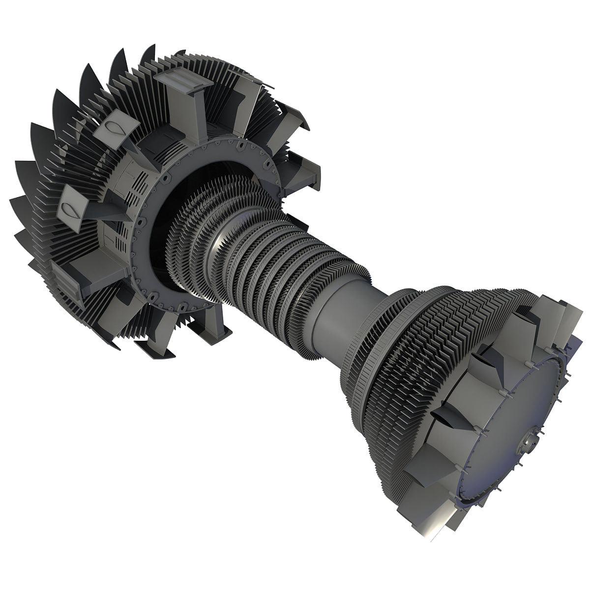 Aircraft Turbofan Engines Collection 3D Model