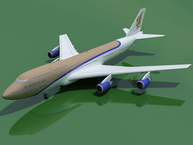 3D Aircraft with 21 Airline Textures
