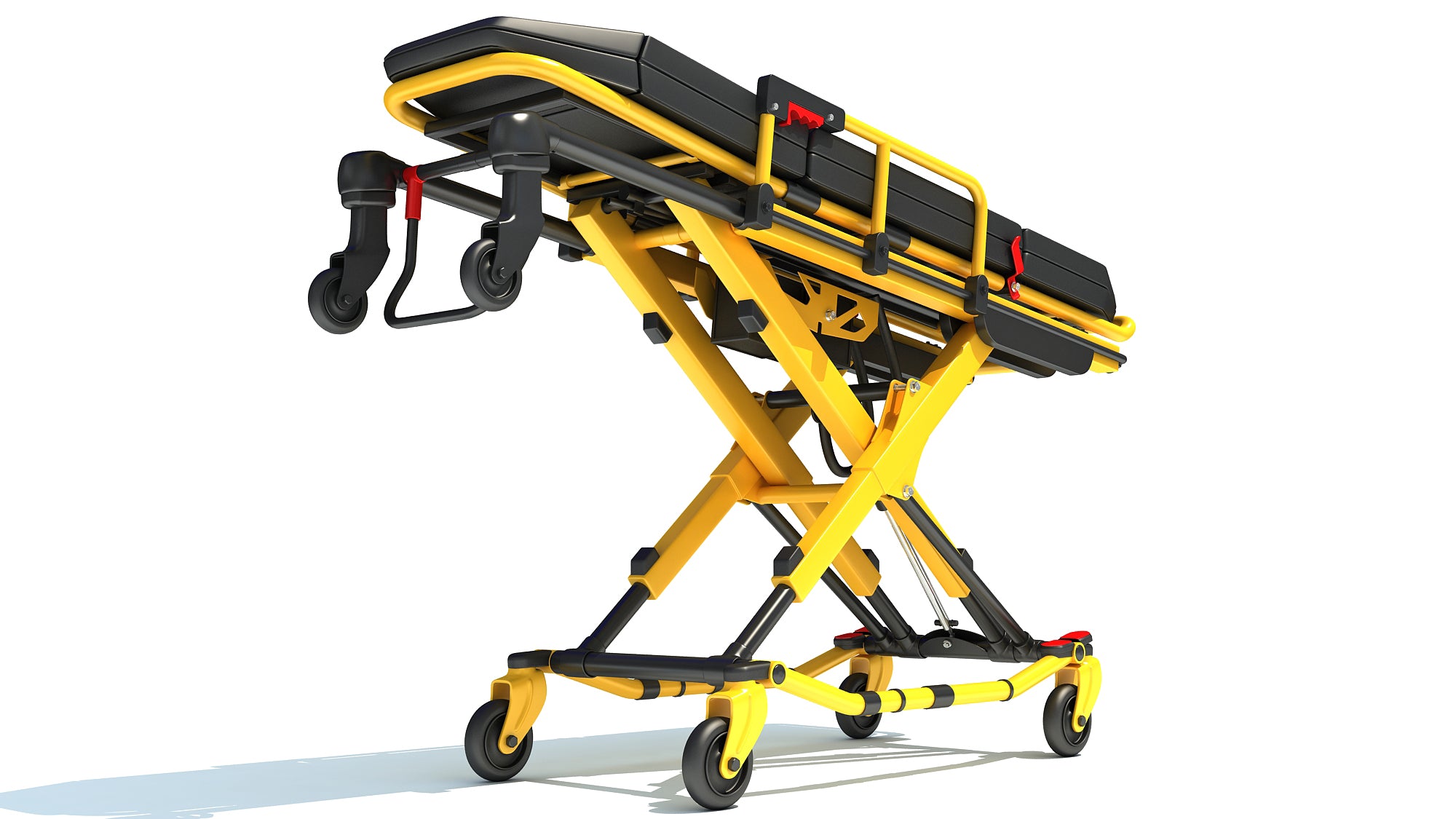 Ambulance Unfolded Gurney Stretcher