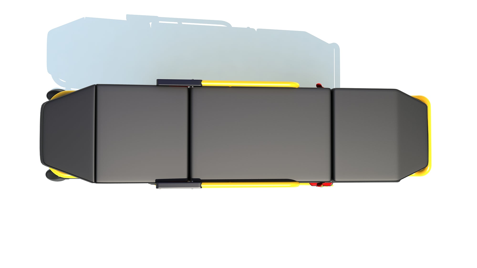 Ambulance Unfolded Gurney Stretcher
