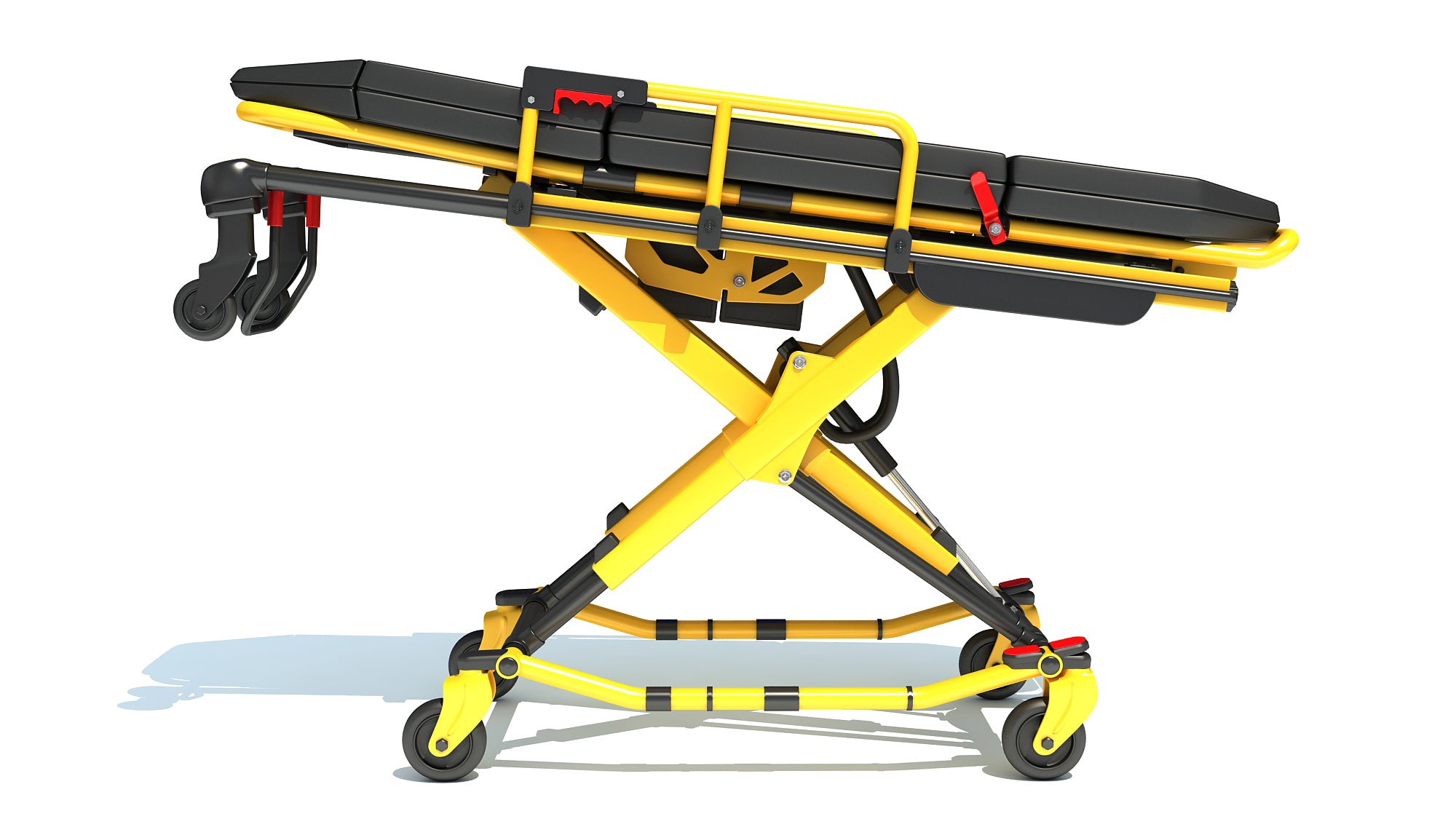Ambulance Unfolded Gurney Stretcher