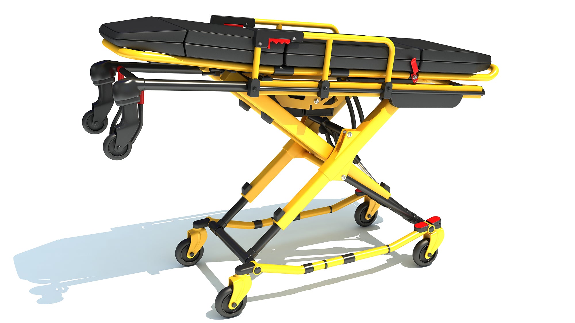 Ambulance Unfolded Gurney Stretcher