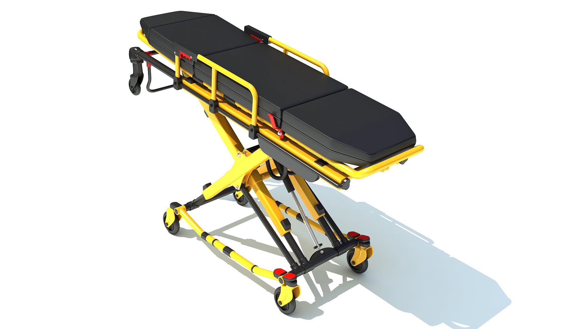 Ambulance Unfolded Gurney Stretcher