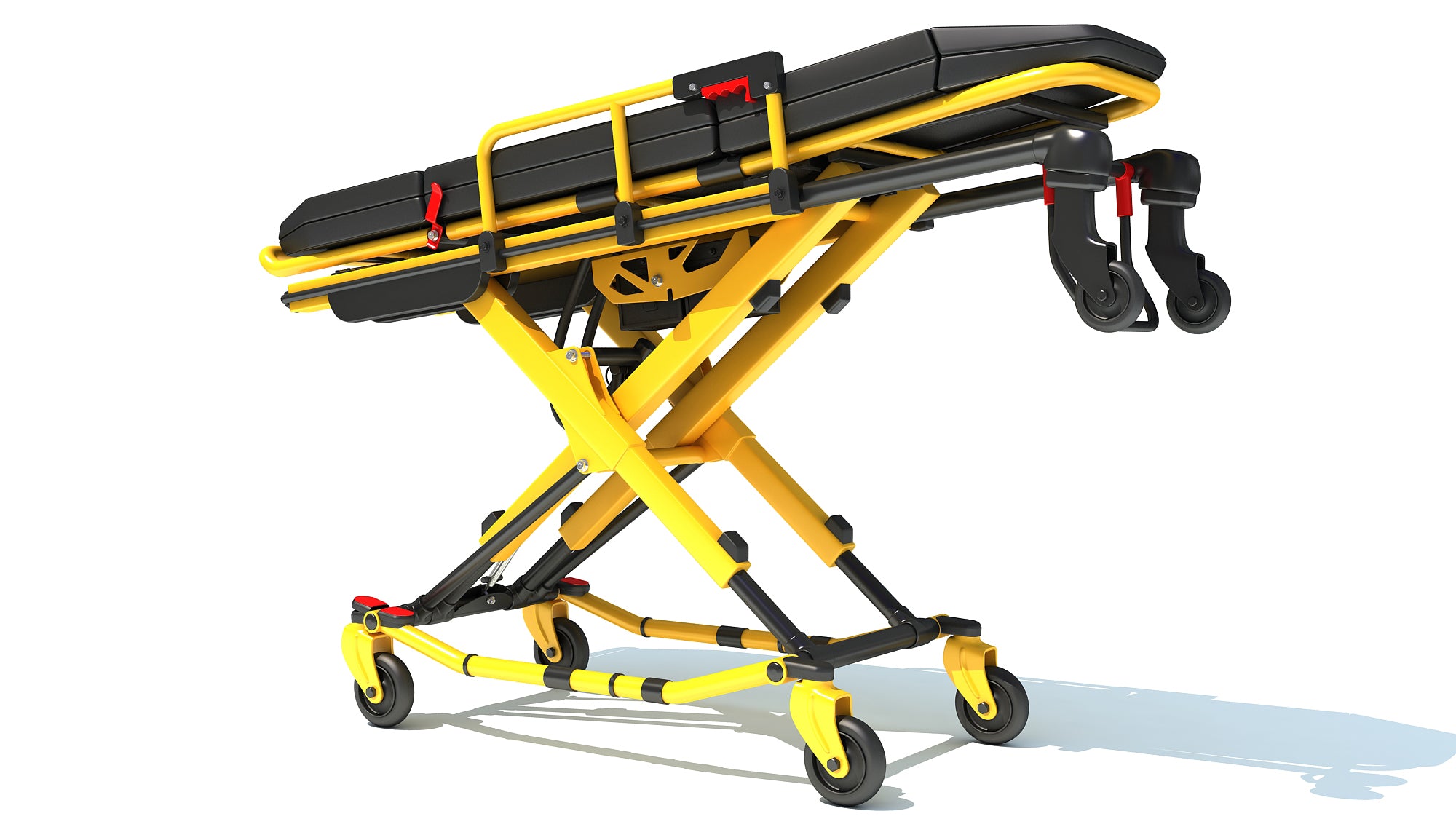 Ambulance Unfolded Gurney Stretcher