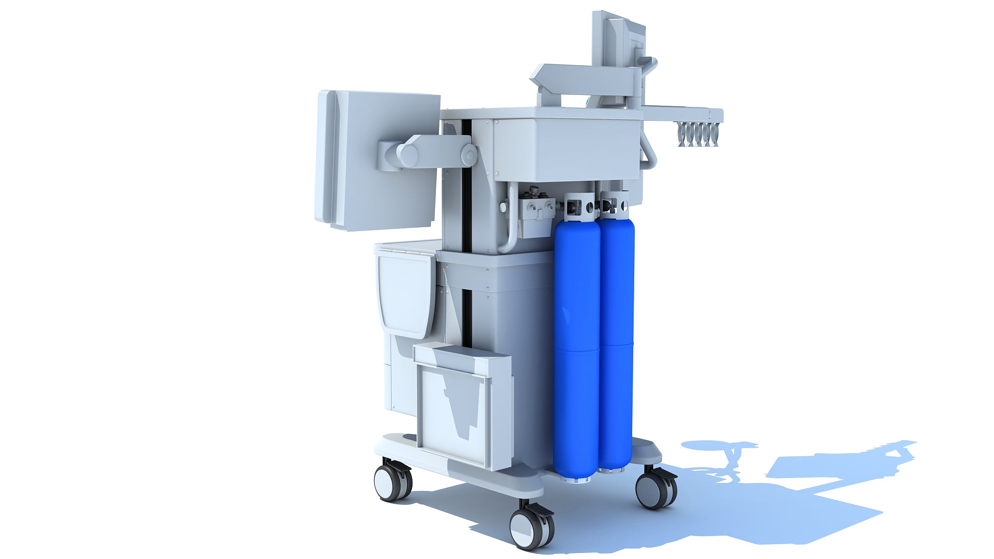 Anesthesia Respiratory Workstation Trolley