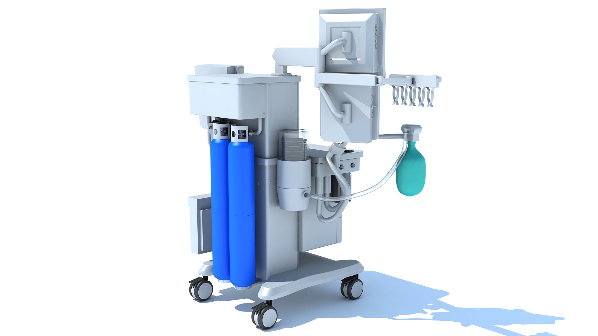 Anesthesia Respiratory Workstation Trolley