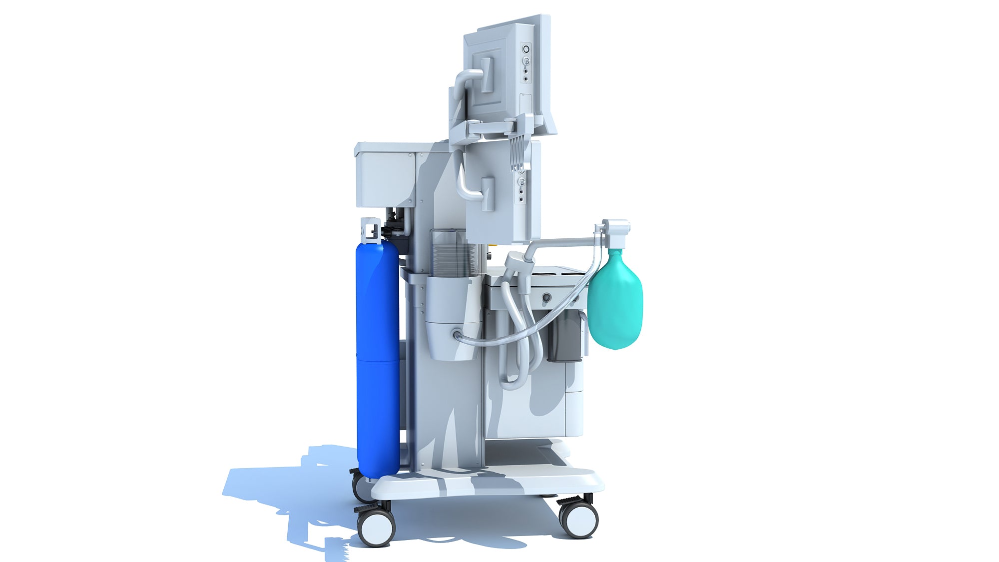 Anesthesia Respiratory Workstation Trolley