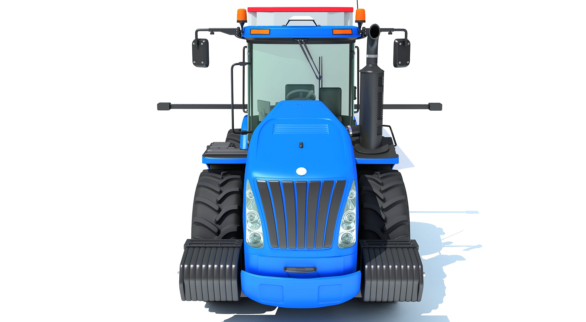 Tractor with Animal Transporter Trailer