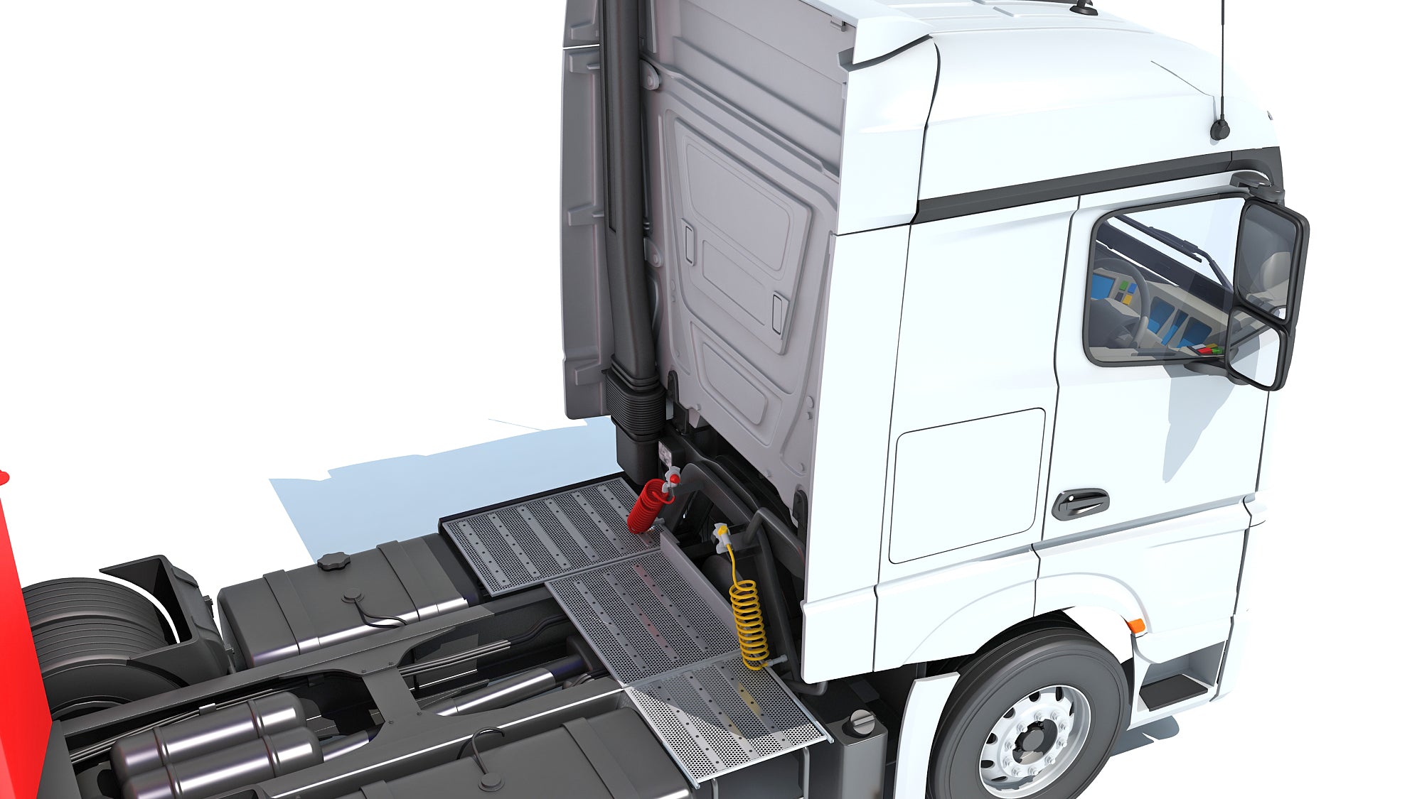 Truck with Animal Transporter Trailer