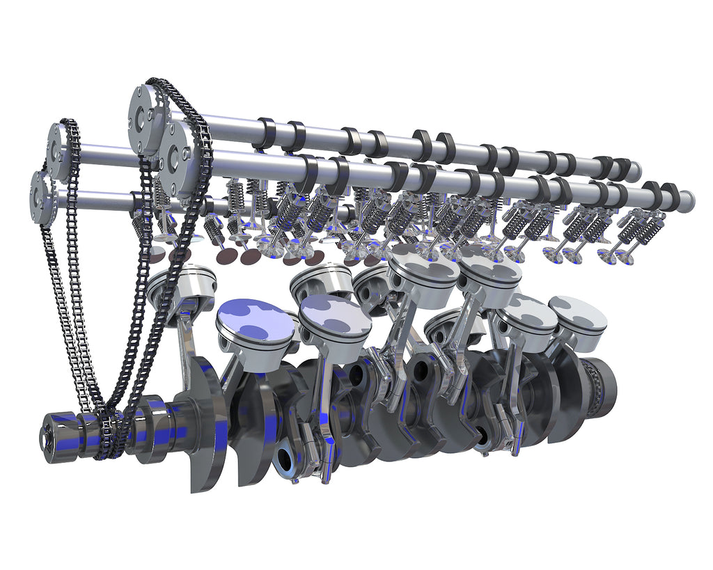 Animated V12 Engine Cylinders
