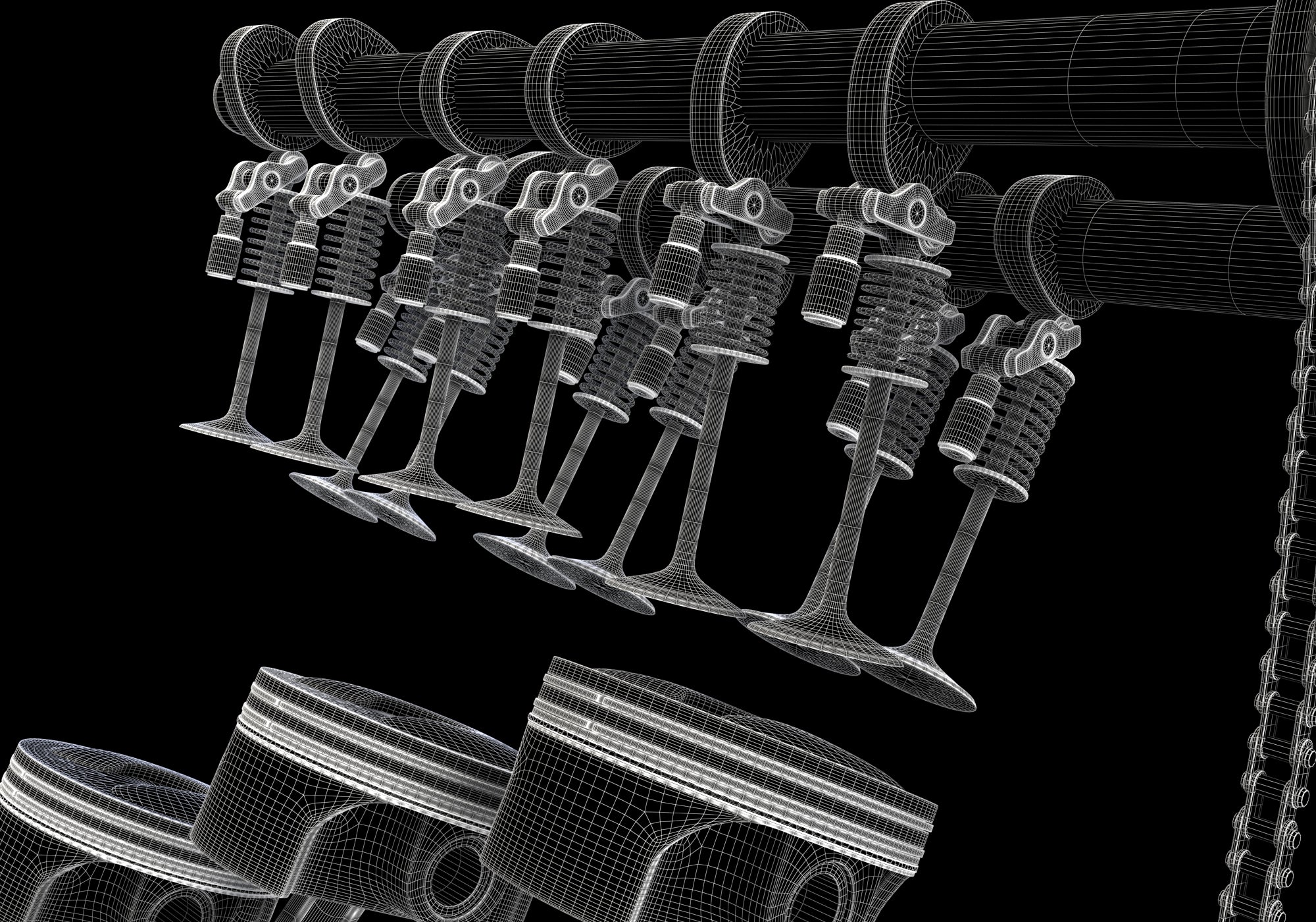 Animated Engine Ignition 3DS Max