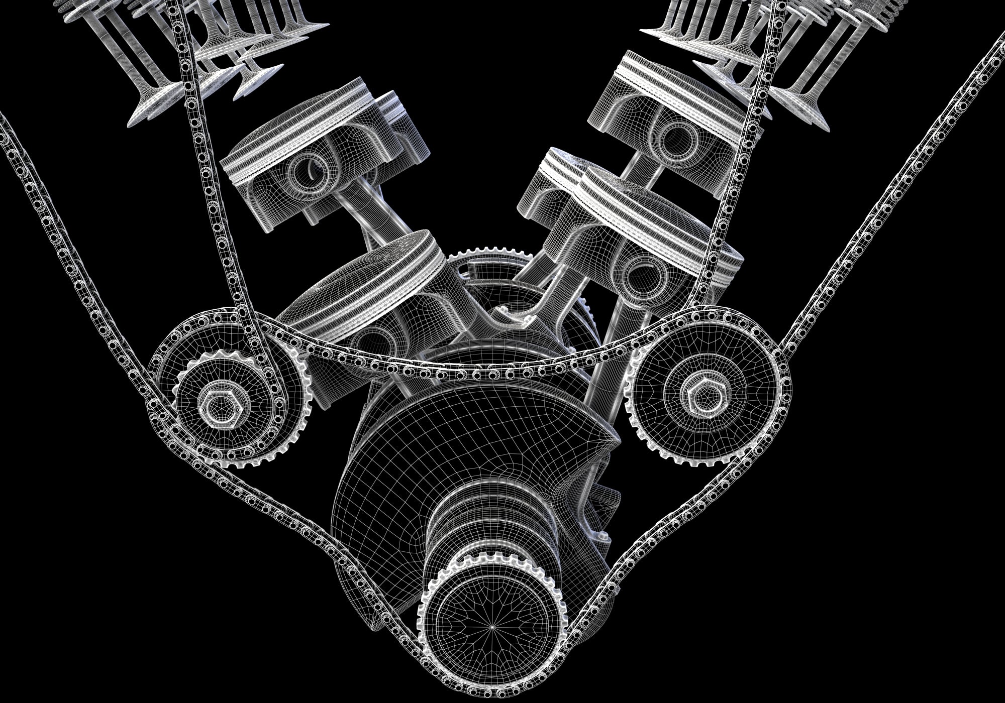 Animated Engine Ignition 3DS Max