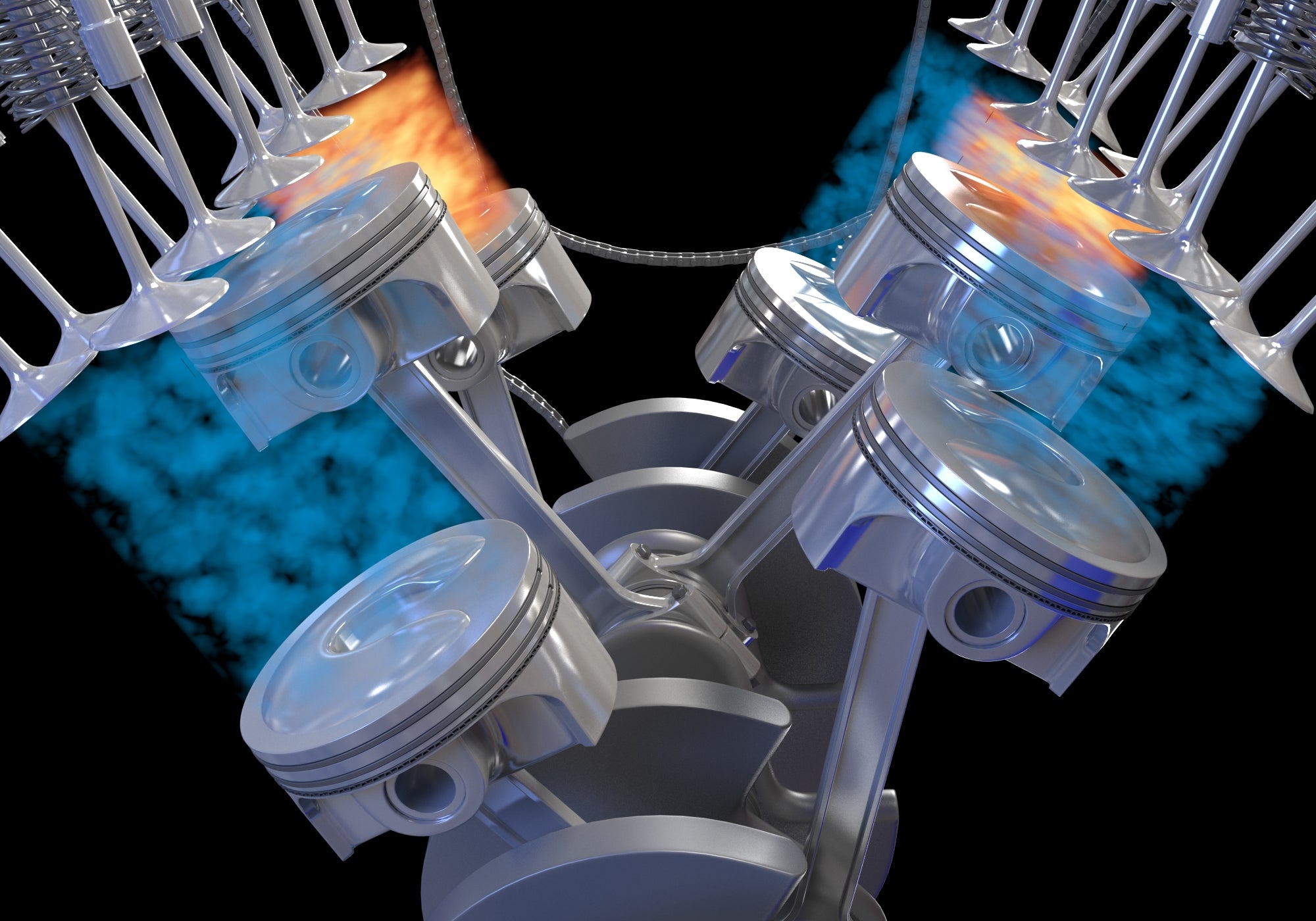 Animated Engine Ignition 3DS Max